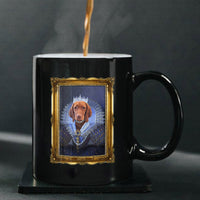 Thumbnail for Personalized Dog Gift Idea - Royal Dog's Portrait For Dog Lovers - Black Mug