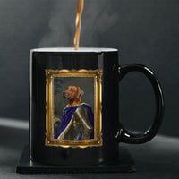 Thumbnail for Personalized Dog Gift Idea - Royal Dog's Portrait For Dog Lovers - Black Mug