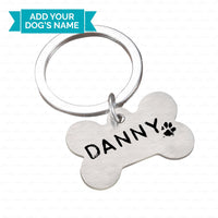 Thumbnail for Personalized Dog Gift Idea - Black Name And Paw For Puppy Lovers - Dog Tag