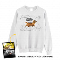 Thumbnail for Personalized Dog Gift Idea - Funny Character Line Art For Puppy Lovers - Standard Crew Neck Sweatshirt