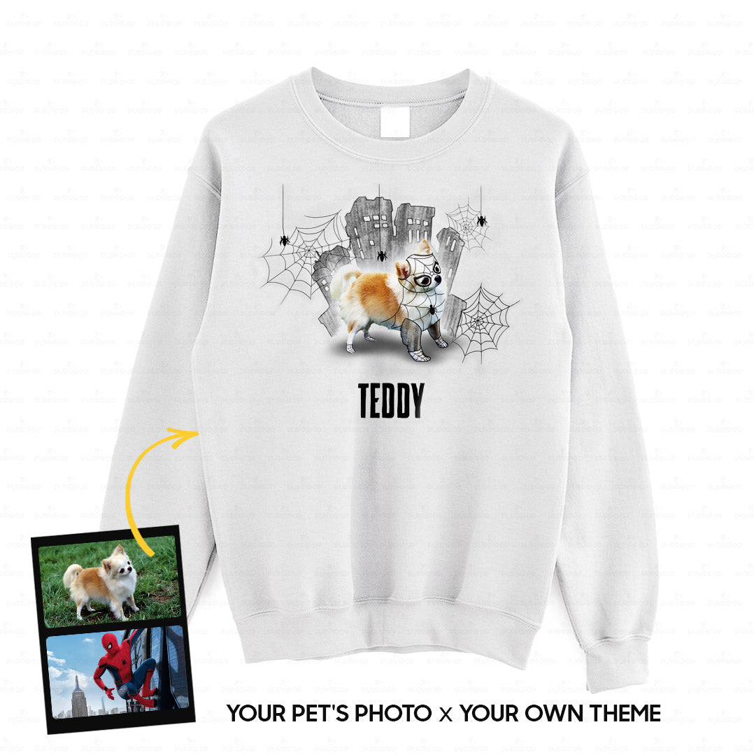 Personalized Dog Gift Idea - Funny Character Line Art For Puppy Lovers - Standard Crew Neck Sweatshirt