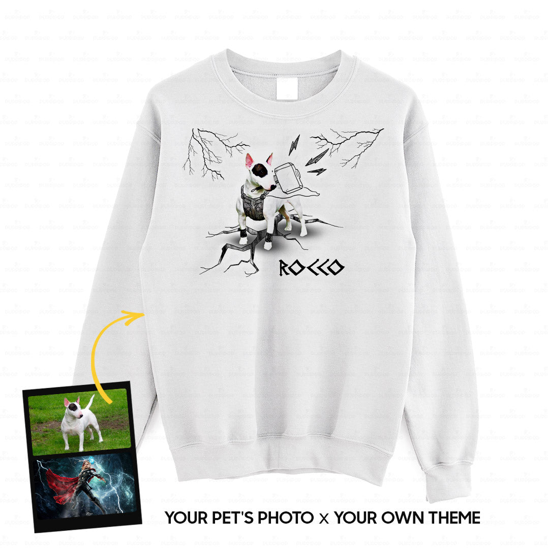 Personalized Dog Gift Idea - Funny Character Line Art For Puppy Lovers - Standard Crew Neck Sweatshirt