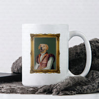 Thumbnail for Personalized Dog Gift Idea - Royal Dog's Portrait For Dog Lovers - White Mug