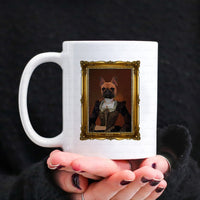 Thumbnail for Personalized Dog Gift Idea - Royal Dog's Portrait For Dog Lovers - White Mug