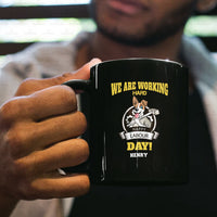 Thumbnail for Personalized Dog Gift Idea - Celebrate Labors Day We Are Working Hard For Dog Lovers - Black Mug