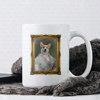 Thumbnail for Personalized Dog Gift Idea - Royal Dog's Portrait For Dog Lovers - White Mug