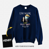 Thumbnail for Personalized Dog Gift Idea - Workers Stay Safe Long Life Please Use Mask For Dog Lovers - Standard Crew Neck Sweatshirt