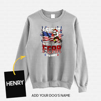 Thumbnail for Personalized Dog Gift Idea - I Hold A Hammer And Fight What You Fear For Dog Lovers - Standard Crew Neck Sweatshirt
