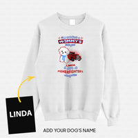 Thumbnail for Personalized Dog Gift Idea - I'm Not Just A Mom, I Am Also A Firefighter For Dog Lover - Standard Crew Neck Sweatshirt
