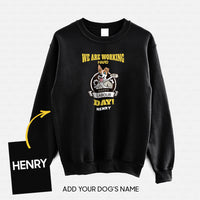 Thumbnail for Personalized Dog Gift Idea - Celebrate Labors Day We Are Working Hard For Dog Lovers - Standard Crew Neck Sweatshirt