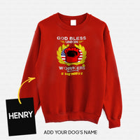 Thumbnail for Personalized Dog Gift Idea - God Bless Workers Union For Dog Lovers - Standard Crew Neck Sweatshirt