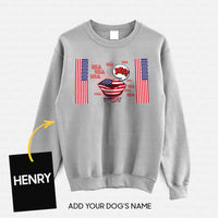 Thumbnail for Personalized Dog Gift Idea - America Let's Say Yes For Dog Lovers - Standard Crew Neck Sweatshirt