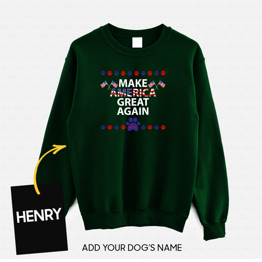 Personalized Dog Gift Idea - Let's Make America Great Again For Dog Lovers - Standard Crew Neck Sweatshirt