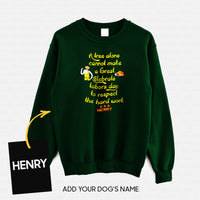 Thumbnail for Personalized Dog Gift Idea - Celebrate Labors Day To Respect The Hard Work For Dog Lovers - Standard Crew Neck Sweatshirt