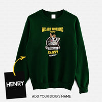 Thumbnail for Personalized Dog Gift Idea - Celebrate Labors Day We Are Working Hard For Dog Lovers - Standard Crew Neck Sweatshirt