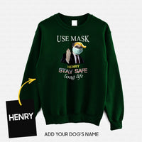 Thumbnail for Personalized Dog Gift Idea - Workers Stay Safe Long Life Please Use Mask For Dog Lovers - Standard Crew Neck Sweatshirt