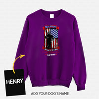 Thumbnail for Personalized Dog Gift Idea - Real Heroes Don't Fear For Dog Lovers - Standard Crew Neck Sweatshirt