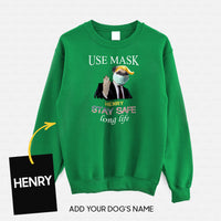 Thumbnail for Personalized Dog Gift Idea - Workers Stay Safe Long Life Please Use Mask For Dog Lovers - Standard Crew Neck Sweatshirt