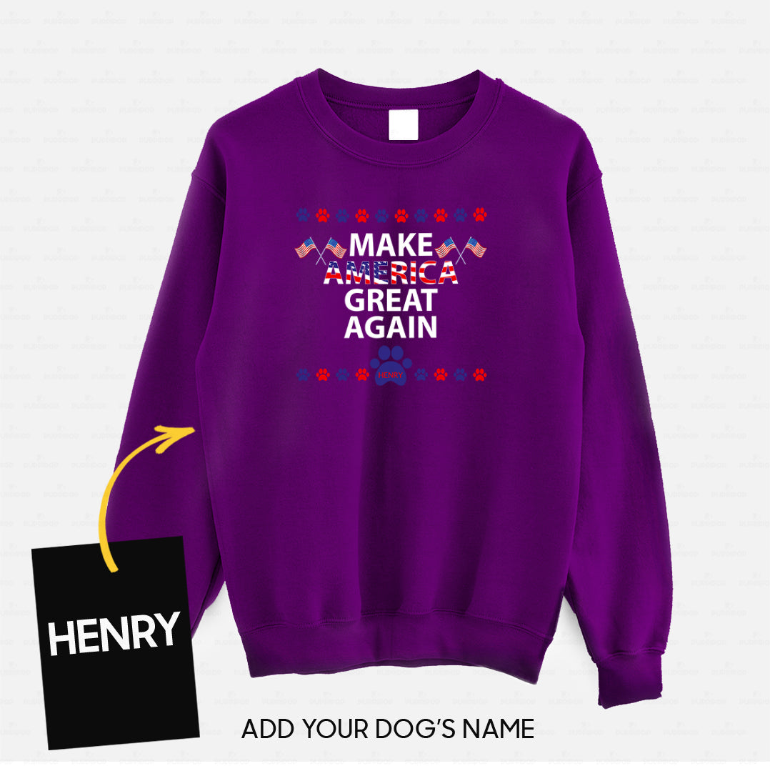 Personalized Dog Gift Idea - Let's Make America Great Again For Dog Lovers - Standard Crew Neck Sweatshirt