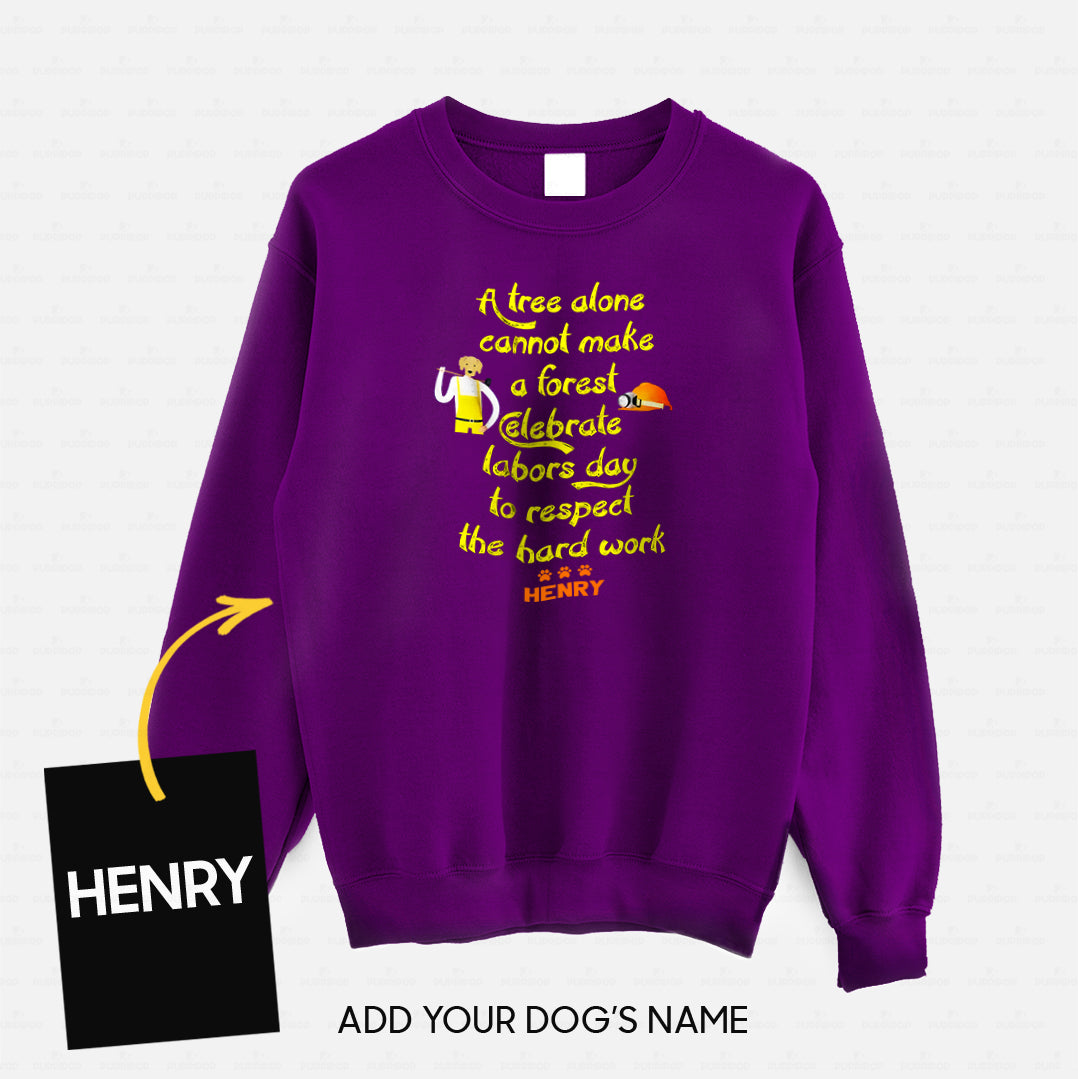 Personalized Dog Gift Idea - Celebrate Labors Day To Respect The Hard Work For Dog Lovers - Standard Crew Neck Sweatshirt