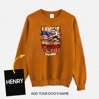 Thumbnail for Personalized Dog Gift Idea - I Hold A Hammer And Fight What You Fear For Dog Lovers - Standard Crew Neck Sweatshirt