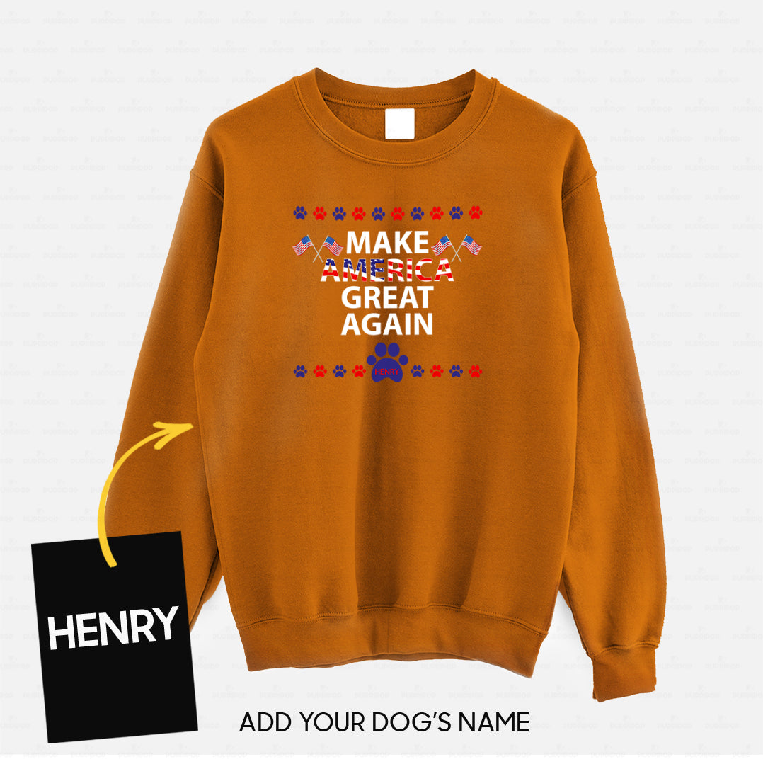 Personalized Dog Gift Idea - Let's Make America Great Again For Dog Lovers - Standard Crew Neck Sweatshirt