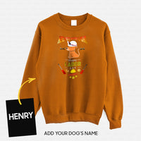 Thumbnail for Personalized Dog Gift Idea - Helmet With Light Happy Labor Day For Dog Lovers - Standard Crew Neck Sweatshirt