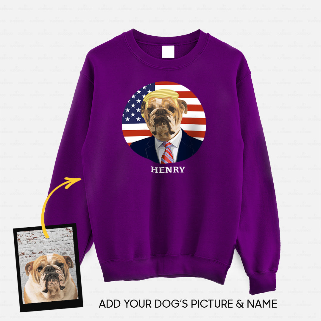 Personalized Dog Gift Idea - Dog President For Dog Lovers - Standard Crew Neck Sweatshirt