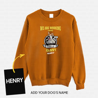 Thumbnail for Personalized Dog Gift Idea - Celebrate Labors Day We Are Working Hard For Dog Lovers - Standard Crew Neck Sweatshirt