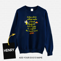 Thumbnail for Personalized Dog Gift Idea - Celebrate Labors Day To Respect The Hard Work For Dog Lovers - Standard Crew Neck Sweatshirt
