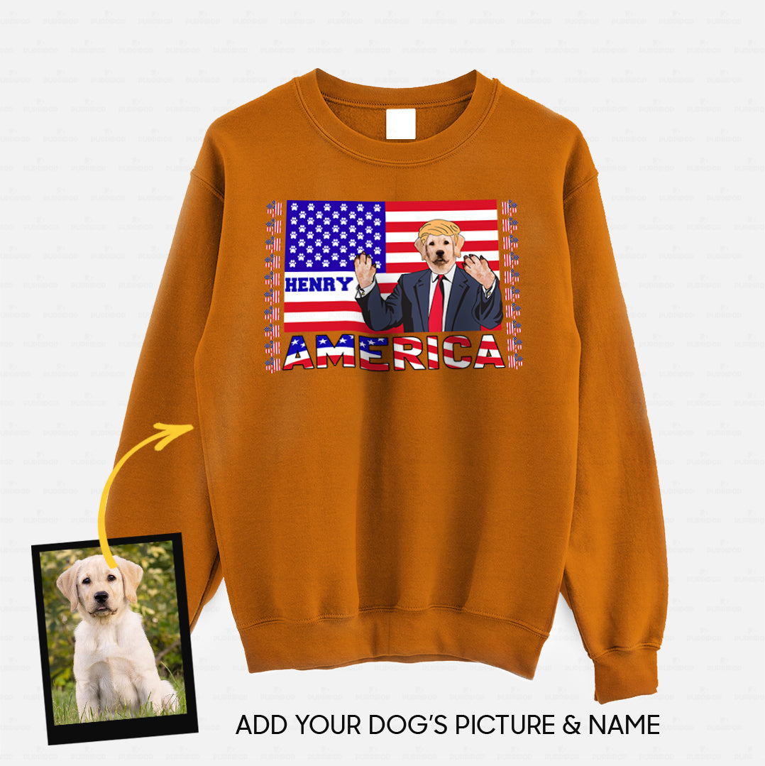Personalized Dog Gift Idea - President Dog Please Vote Me For Dog Lovers - Standard Crew Neck Sweatshirt