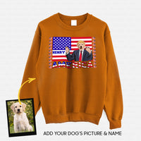 Thumbnail for Personalized Dog Gift Idea - President Dog Please Vote Me For Dog Lovers - Standard Crew Neck Sweatshirt