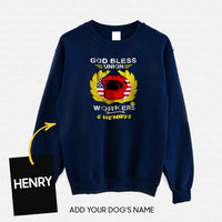 Thumbnail for Personalized Dog Gift Idea - God Bless Workers Union For Dog Lovers - Standard Crew Neck Sweatshirt