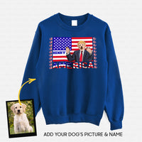 Thumbnail for Personalized Dog Gift Idea - President Dog Please Vote Me For Dog Lovers - Standard Crew Neck Sweatshirt