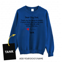 Thumbnail for Personalized Dog Gift Idea - Dear Dog Dad 1 For Dog Lovers - Standard Crew Neck Sweatshirt