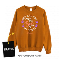 Thumbnail for Personalized Dog Gift Idea - The Boss Of Me Purple Paws For Dog Lovers - Standard Crew Neck Sweatshirt