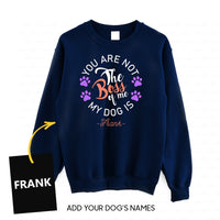 Thumbnail for Personalized Dog Gift Idea - The Boss Of Me Purple Paws For Dog Lovers - Standard Crew Neck Sweatshirt