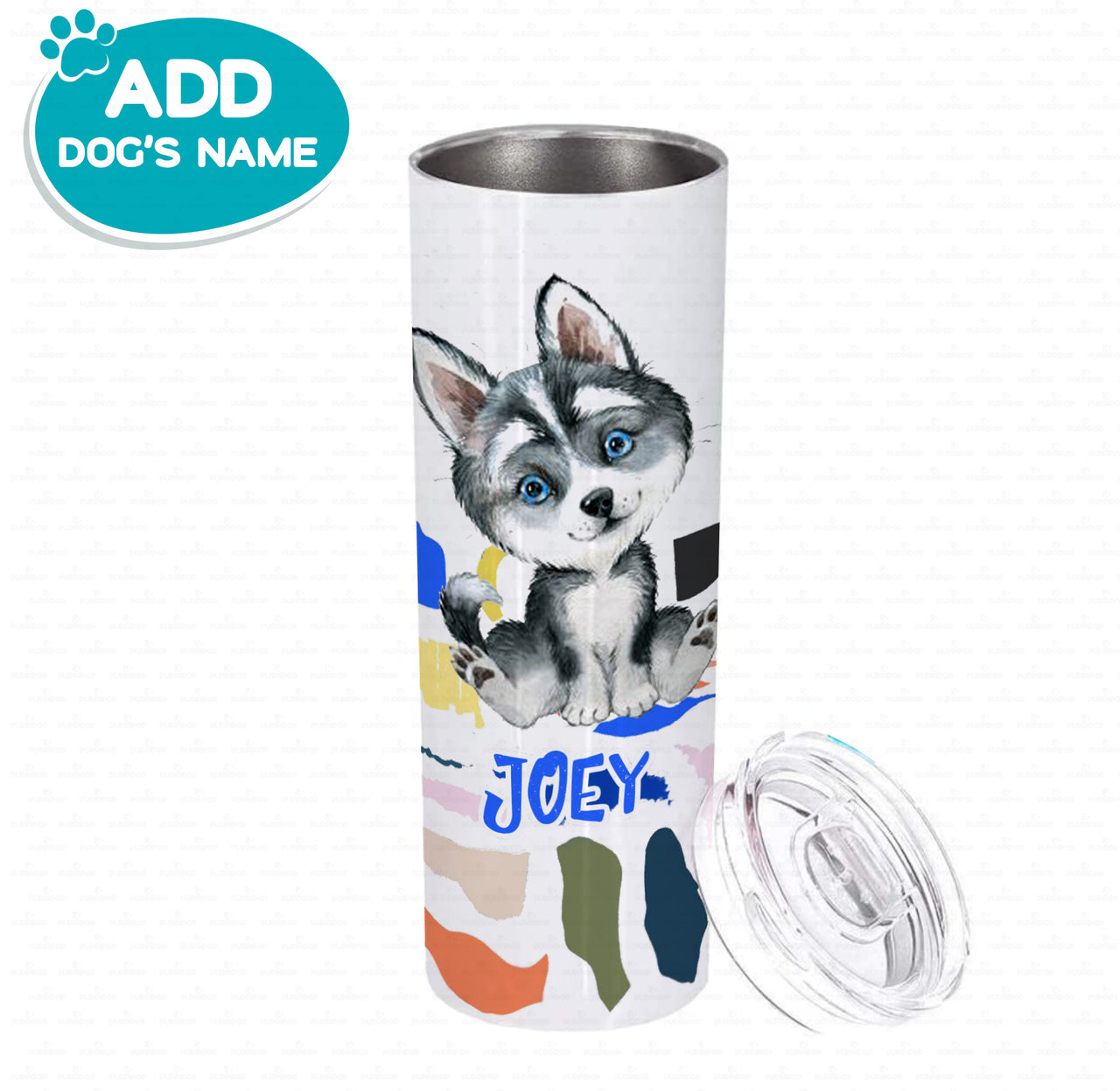Personalized Dog Gift Idea - Cute Watercolor Puppy For Puppy Lovers - Tumbler