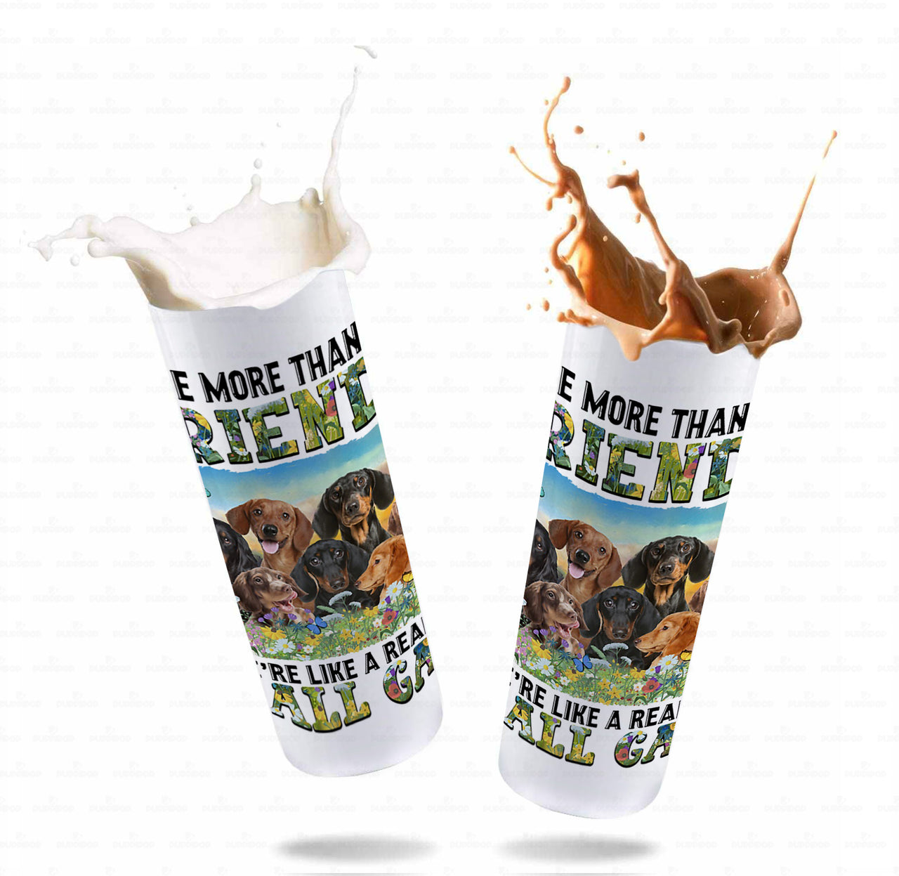 Dog Gift Idea - More Than Just Friends Dachshund Dog For Dog Lover - Tumbler