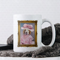 Thumbnail for Personalized Dog Gift Idea - Royal Dog's Portrait For Dog Lovers - White Mug
