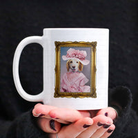 Thumbnail for Personalized Dog Gift Idea - Royal Dog's Portrait For Dog Lovers - White Mug