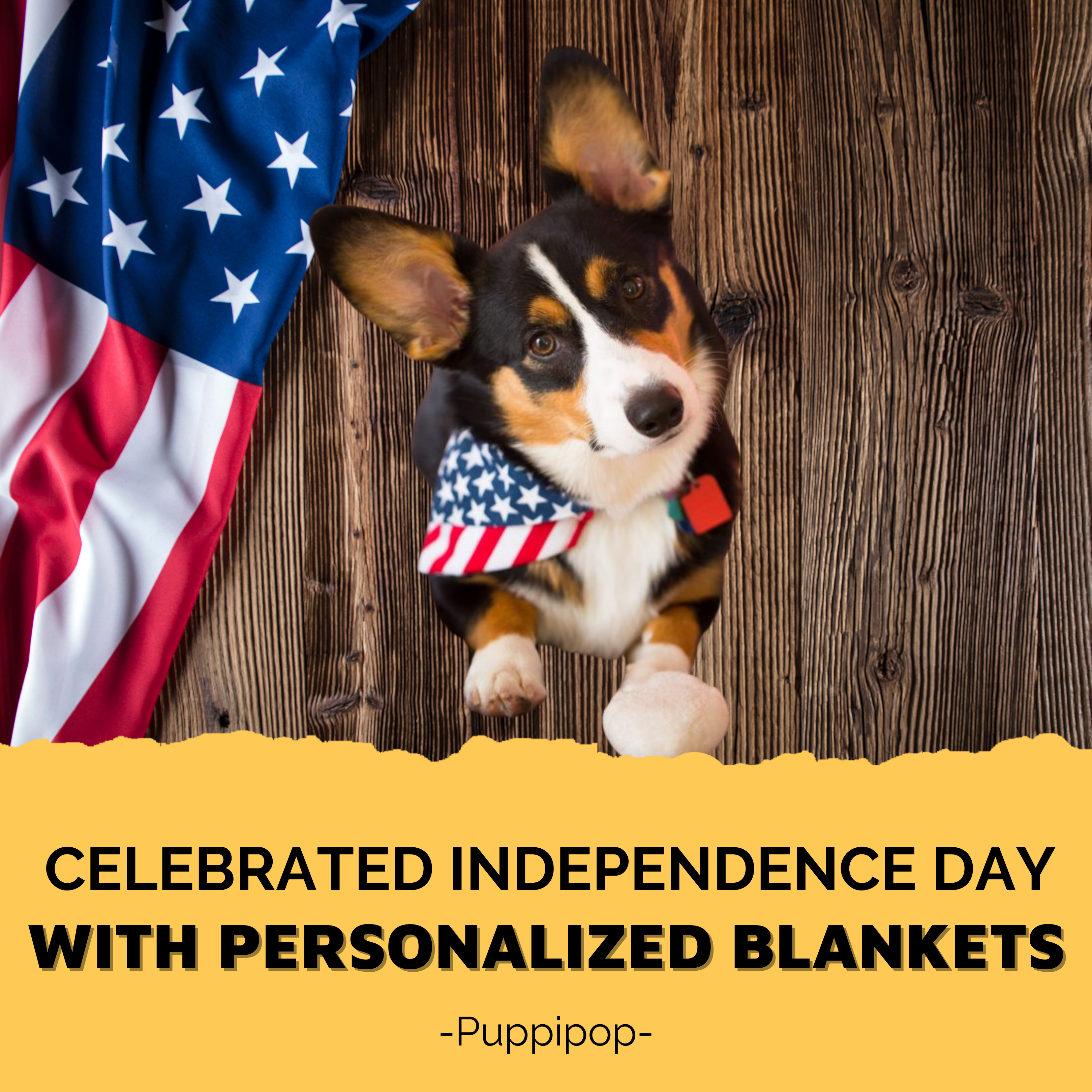 Celebrated Independence Day With Personalized Blankets