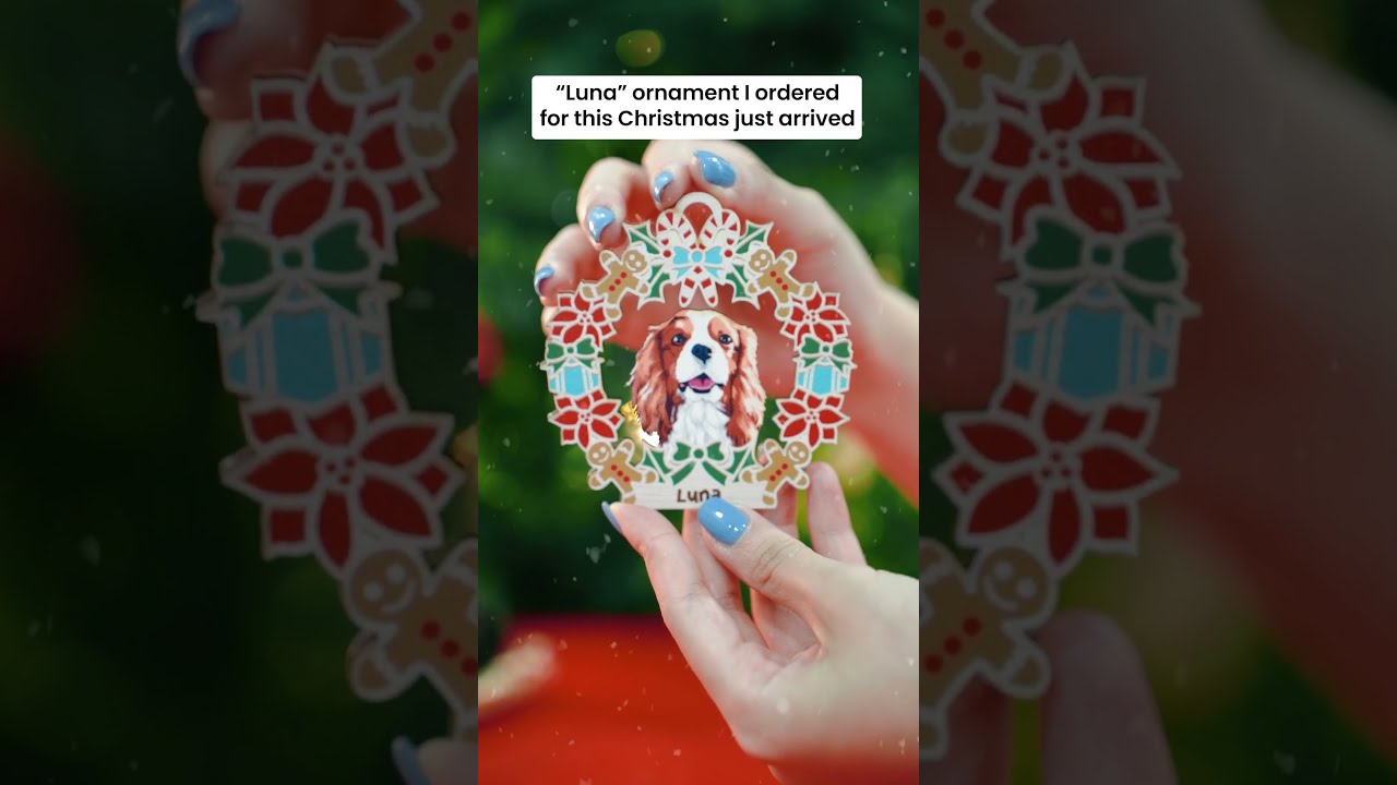 A Paw-some Holiday Tradition Custom Dog Christmas Ornaments