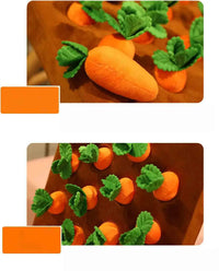 Thumbnail for Toy Plush Plants Stuffed Carrots Farm Interactive Dog Toys, Carrot Snuffle Mat for Dogs Plush Puzzle Toys 2 in 1 Non-Slip Nosework Feed Games for Aggressive Chewers Pet Stress Relief with 12 Carrots, Puppy Toys, Gift For Pet 46