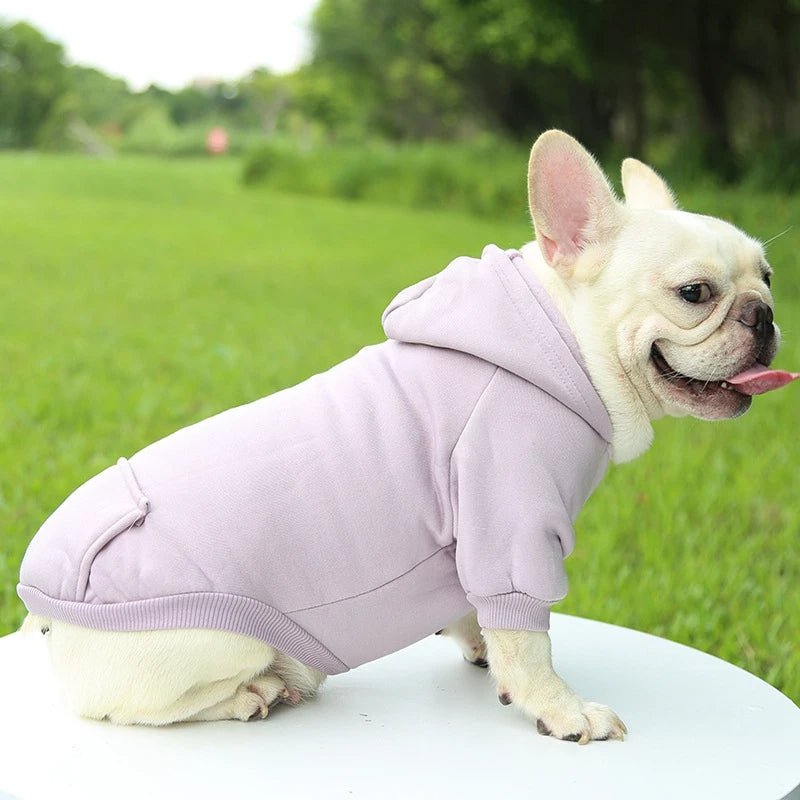 Soft Dog Winter Hooded Sweatshirt Pet Coat Puppy Jacket for Small Medium Dogs French Bulldog Coat Chihuahua Yorkie Pet Costume, Gift For Pet 62