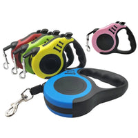 Thumbnail for Retractable Dog Leash, Heavy Duty Retractable Leash for Dogs, Strong Nylon Tape No Tangle, One-Handed Brake, Pause, Lock, Perfect for Medium Large Dogs 136