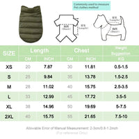 Thumbnail for Winter Warm Dog Coat Jacket Windproof Dog Clothes for Small Dogs Padded Clothing Chihuahua Clothes Pet Supplies, Gift For Pet 139