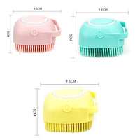 Thumbnail for 2PCS Pet Shampoo Brush Grooming Scrubber Comb with Massage for Dogs and Cats - Soft Silicone Rubber Bristles For Bathing and Brushing Short Hair,, Gift For Pet 85