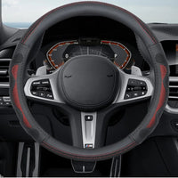 Thumbnail for Ice Silk Steering Wheel Cover – Breathable Leather Grip Cover, Universal Fit for 37–38 cm Wheels