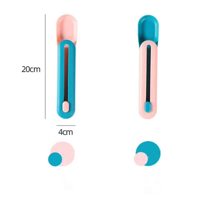4 PCS Pet Feeder Cat Strip Squeeze Spoon, Multifunctional Pet Spoons Cat Feeder, Cat Wet Food Spoon Pet Food Spoon for Lickable Wet Cat Treats Pet Liquid Snack Feeding 93